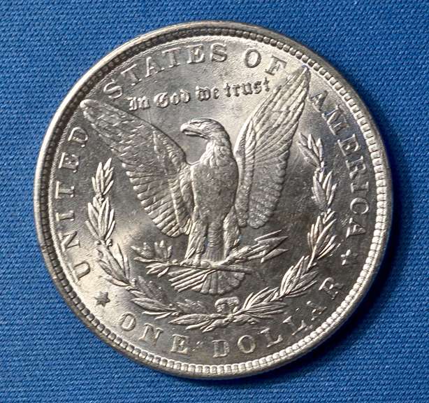 1886 B U MORGAN DOLLAR
