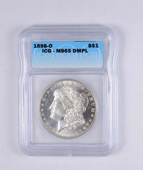 MS65 DMPL 1898-O Morgan Silver Dollar - Graded ICG