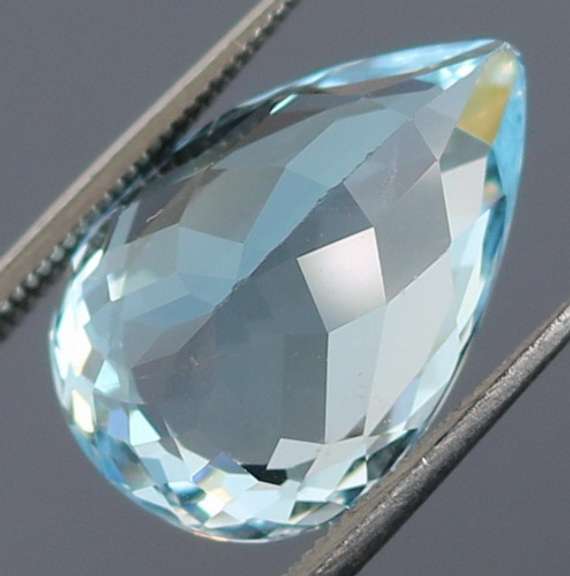 Premium sky blue 9.45ct pear cut Topaz