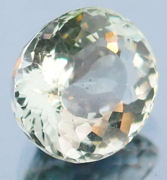 High fire 5.37ct platinum blue Aquamarine