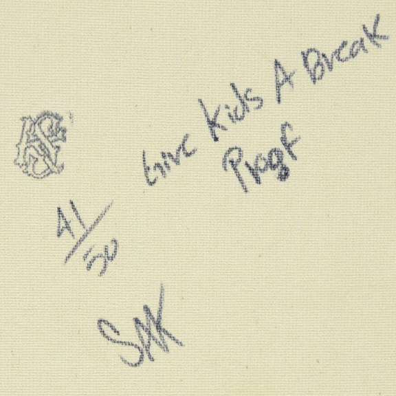 Dollar Sign (Yellow) by Steve Kaufman (1960-2010)