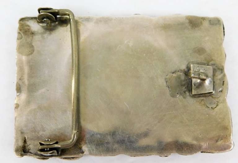 1880 Silver Dollar & Turquoise Belt Buckle