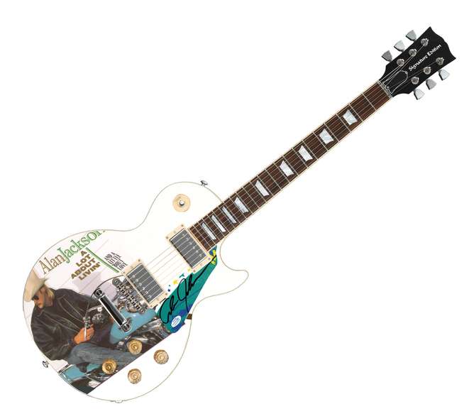 Alan Jackson Autographed Poster Album Lp Cd Photo Guitar ACOA