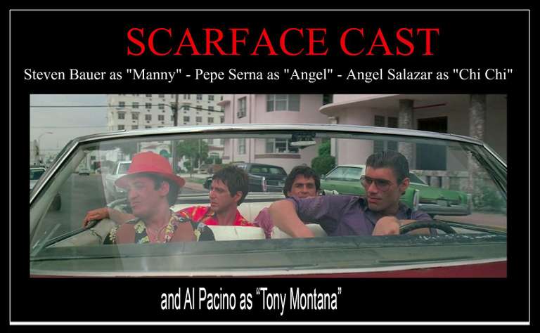 Scarface Cast Autographed World Is Yours Movie Prop