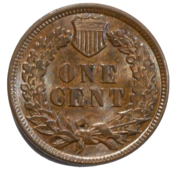 1898 Unc Near Full Diamonds Indian Cent