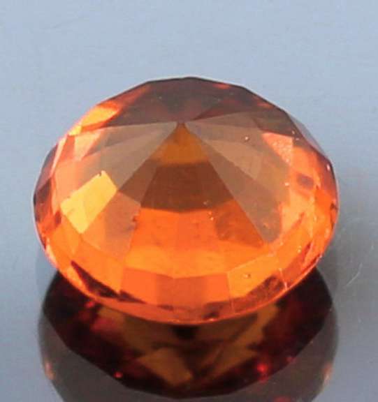 Fiery 3.54ct top color Hessonite Garnet solitaire