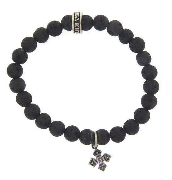 King Baby Lave Rock Bead Bracelet