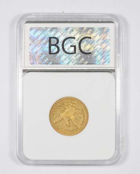 XF45 1854-O $5.00 Liberty Head Gold Half Eagle - Graded BGC