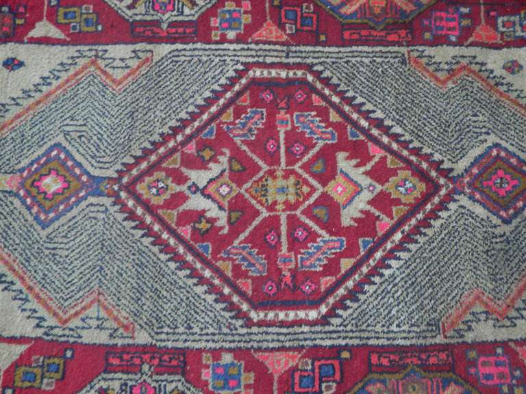 Handmade Shirvan Design 3.8x7.9