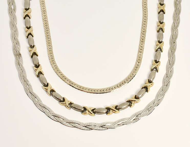 Varied Group of 3 Sterling Necklaces