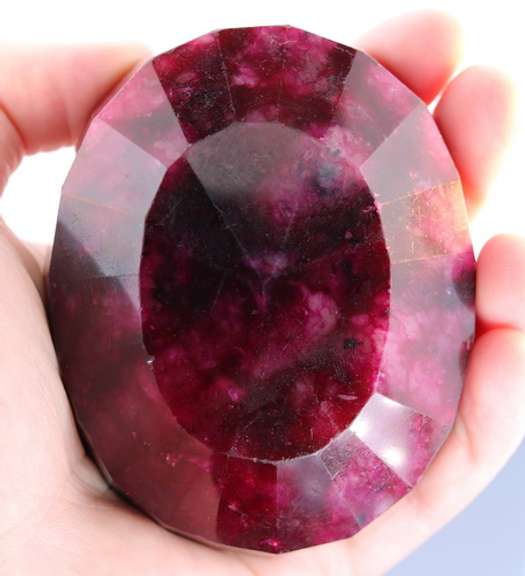 Impressive! 2,244.5ct dark violet red Brazilian Ruby