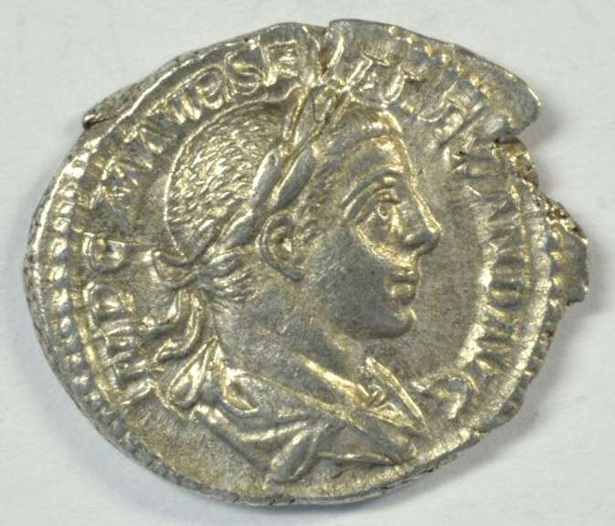 Near Mint Severus Alexander Roman Silver Denarius, 222-235 AD