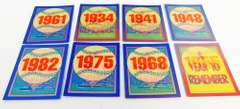 8 Score 1989 Hologram Trivia Baseball Cards