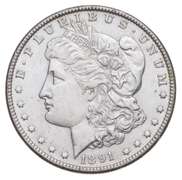 1891-CC Morgan Silver Dollar
