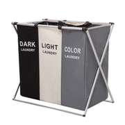 3 Cells Dirty Clothes Laundry Storage Baskets