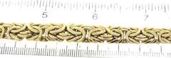 Majestic Yellow Gold Graduated Byzantine Chain