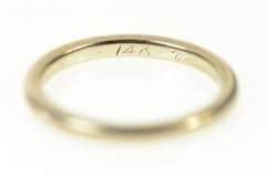 14K White Gold 1.9mm Classic Simple Wedding Band Ring