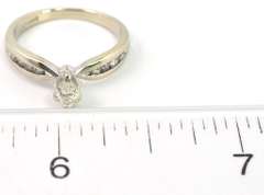 Elegant 0.36CTW Diamond Ring in 14KT White Gold