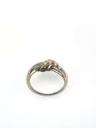 Fashionable 10kt Diamond Crossover Band Ring