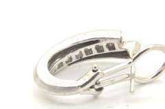 LADIES 14 KT WHITE GOLD DIAMOND EARRINGS
