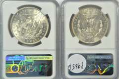 Choice BU 1883-O & 1900-O Morgan Silver Dollars. NGC MS63