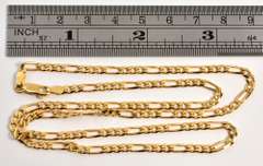 Pretty 18k 20" Figaro Necklace