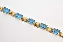 Bright Blue Topaz Bracelet