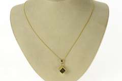 14K Yellow Gold 3D Six Sided Die Dice Good Luck Gambler Charm/Pendant