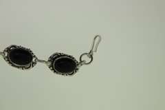 Silver-Tone Quartz Gemstone Bracelet