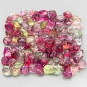 UNHEATED! UNSHAPED! 30.25ct fancy color Sapphire set