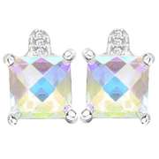 3 CARAT MERCURY MYSTIC TOPAZ STERLING SILVER EARRINGS