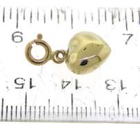 Nice Heart Shaped Yellow Gold Charm