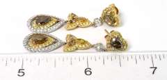 Unique Dangling Diamond Earrings