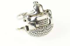 Sterling Silver Pandora Disney Shimmering Minnie Clip Charm/Pendant