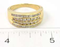 Shiny Diamond Band Ring in 14KT Yellow Gold