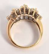 Flashy Baguette & Round Diamond Cluster