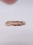 14kt Rose Gold & Diamond Band