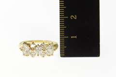 14K Yellow Gold Classic Princess Statement Wedding Band Ring