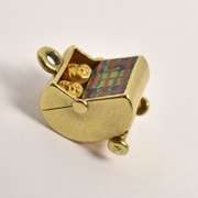 Whimsical Baby Carriage Charm