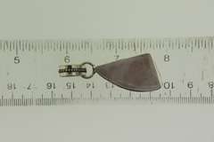 Silver-Tone Quartz Gemstone Pendant