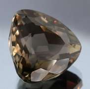 Rich 31.79ct trillion cut Smoky Quartz