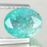 Blue green 1.40ct unheated Zambian Emerald