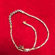 14k white and yellow gold diamond necklace