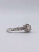14kt White Gold Diamond Engagement Ring