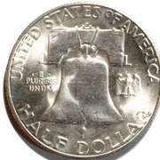 1952 S  Choice BU Key Date Franklin Half