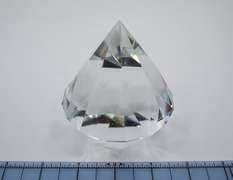 Tiffany & Co Faceted Clear Crystal Paper Weight
