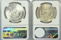 Choice BU 1887 & 1896 Morgan Silver Dollars. NGC MS63