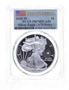 PR70 DCAM 2020-W American Silver Eagle - V75 Privy - First Strike - Graded PCGS