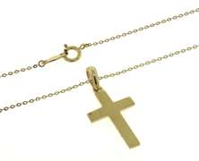 Gorgeous Yellow Gold Cross Pendant on Chain
