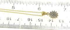 Glowing Yellow Gold Diamond Cluster Pendant on Chain